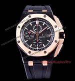 JF Factory AP Royal Oak Offshore Limited Edition Watch Black Dial & Rubber Band
